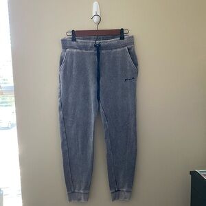 Women’s PINK Victoria’s Secret Gray Acid Wash Sweatpants Joggers Size Small